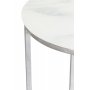 Palasso sofabord 80 cm diameter - Krom / Lys marmorering