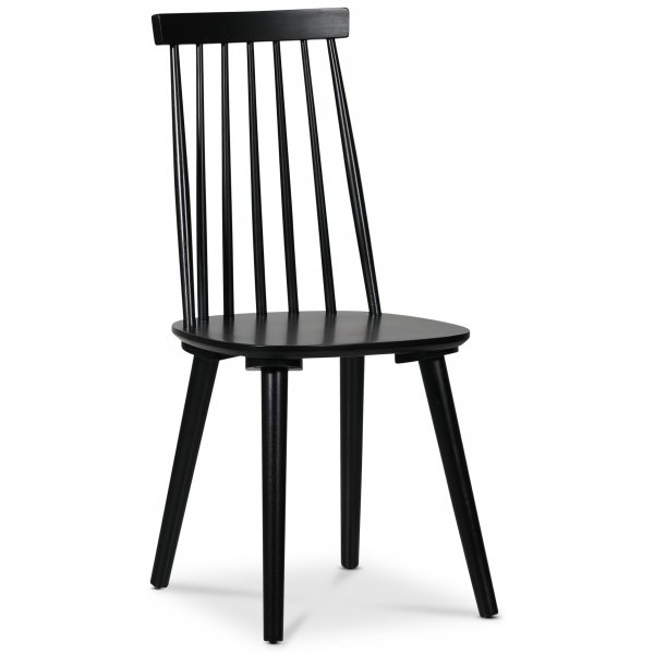 Pose spisegruppe: Bord 130 cm inkludert 4 stk dalsland pinnestoler - Svart