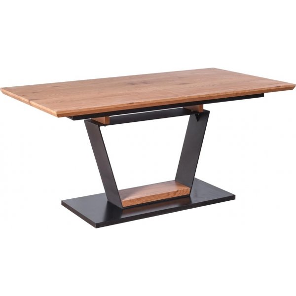 Amasten spisebord 160-220 cm - Eik/sort/eik
