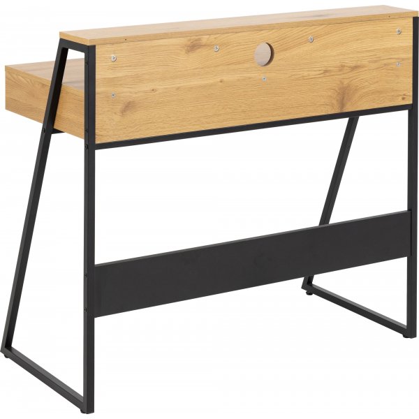 Reece skrivebord | datamaskinbord - eik/svart (100 cm)