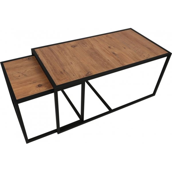 Atlantis salongbord - Valnøtt/svart Atlantis salongbord - Valnøtt/svart