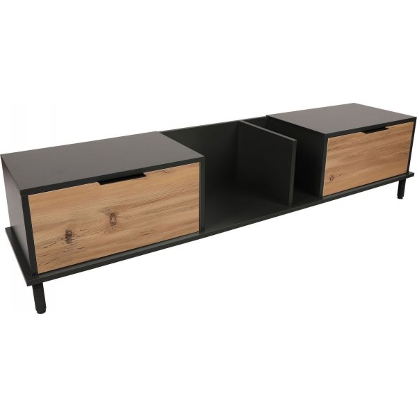 Ibiza mediebenk - Eik/antrasitt Ibiza mediebenk - Eik/antrasitt