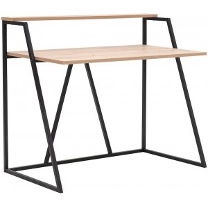 Lissa skrivebord 105 x 60 cm - Safir eik/sort