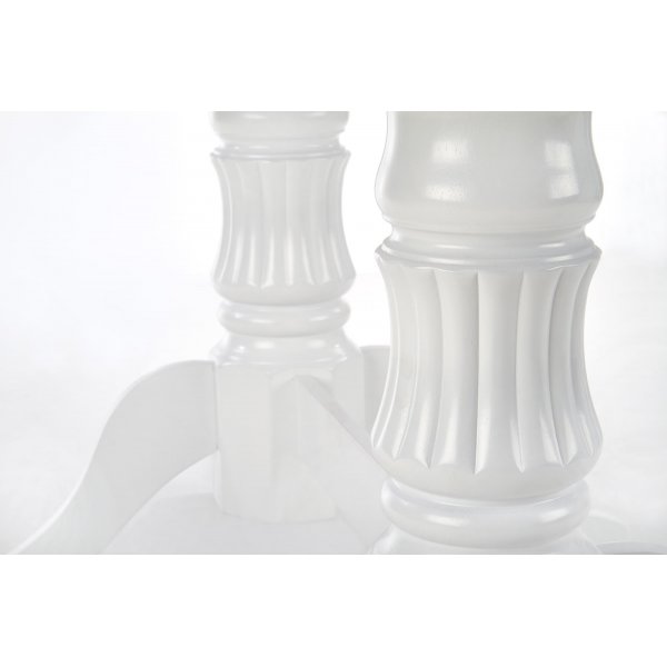 Leonardo uttrekkbart hvitt spisebord 90x150-190 cm Leonardo uttrekkbart hvitt spisebord 90x150-190 cm