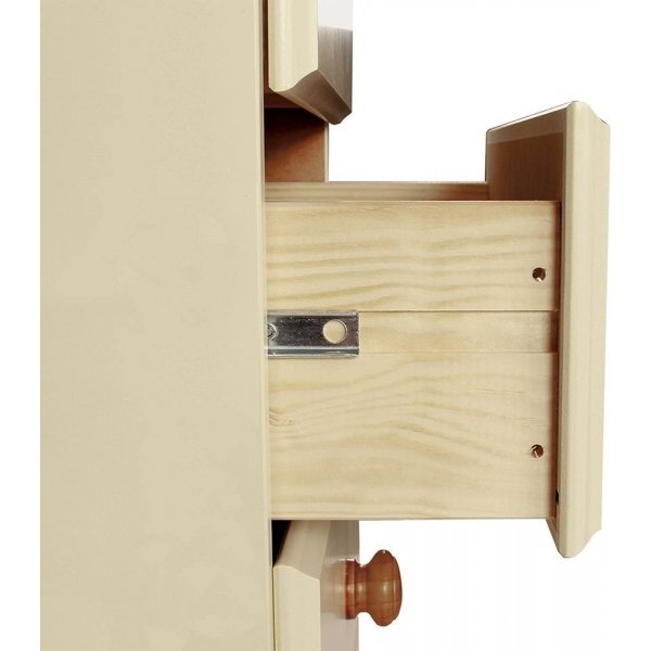 Richmond garderobeskap med 3 d�rer - Brun/kremhvit