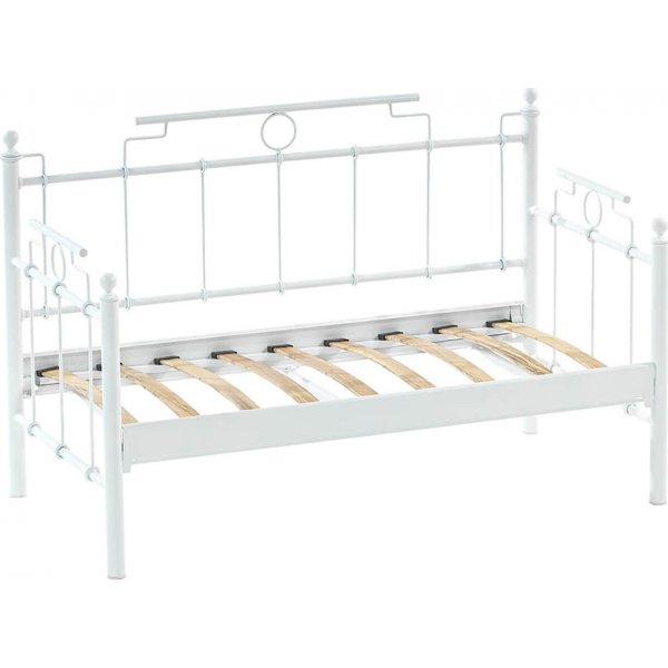 Hampus 2-seters utesofa - Hvit/grønn + Tekstilpleie for møbler Hampus 2-seters utesofa - Hvit/grønn + Tekstilpleie for møbler