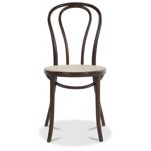 Bentwood Stol No18 Klassiker med rottingsete - Brun Bentwood Stol No18 Klassiker med rottingsete - Brun