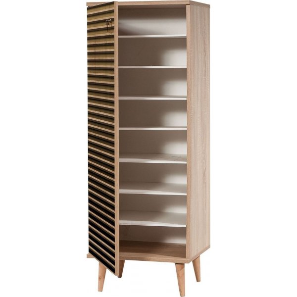 Filinta skoskap, ribbet - Sonoma eik