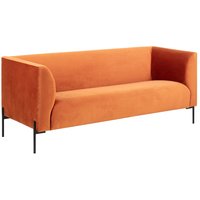 ana 3-seter sofa - Oransje velour ana 3-seter sofa - Oransje velour