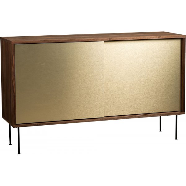 Volum skjenk 132 cm - Valnøtt/messing Volum skjenk 132 cm - Valnøtt/messing