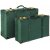Petit koffert, sett med 2 stk - Mørkegrønn (Fløyel)