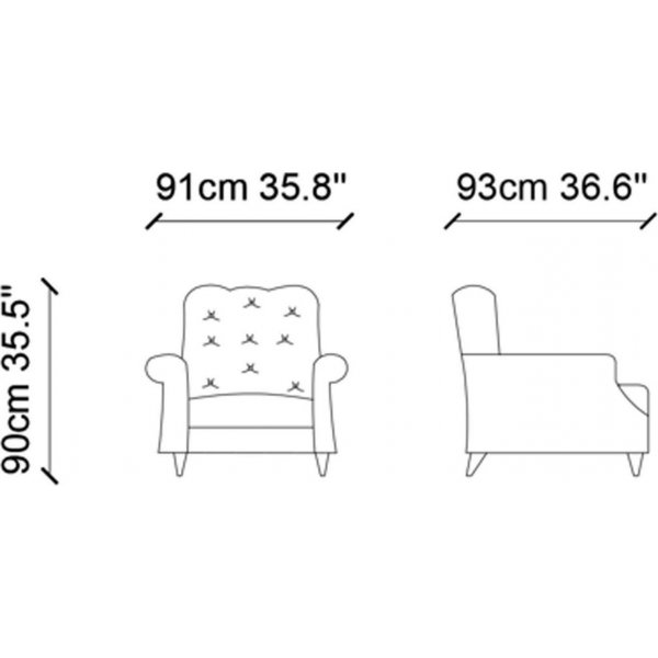 Lounge lenestol - Antrasitt
