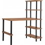 Nano skrivebord 120x70 cm - Sort/furu