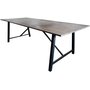 Spisebord Bohusln 250 cm - Svart / Mrk Teak