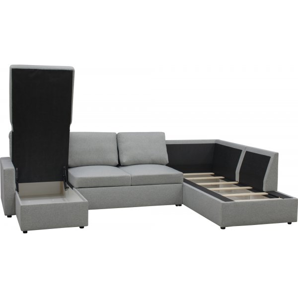 U sofa sovesofa grå - Tärnö + Flekkfjerner for møbler U sofa sovesofa grå - Tärnö + Flekkfjerner for møbler