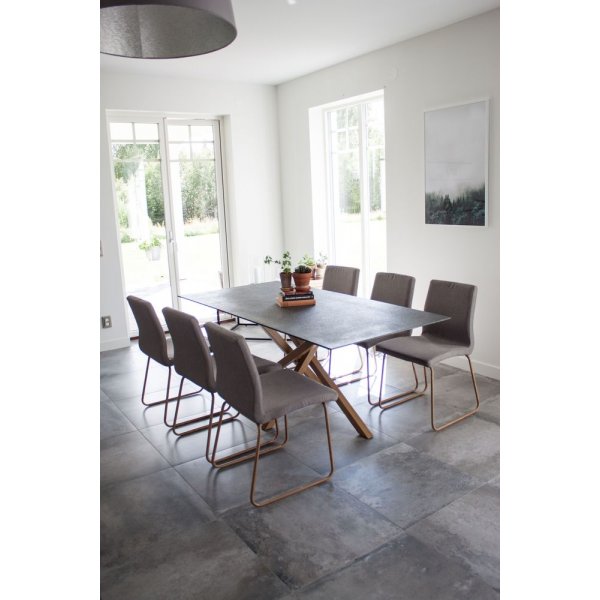 Spisestol Linero - Svart / Grå Spisestol Linero - Svart / Grå