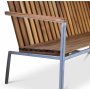 Alva benk - Teak/galvanisert metall