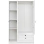 Lia garderobe 105 x 52 x 178 cm - Hvit