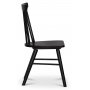 Sintorp spisegruppe, rundt spisebord 115 cm inkludert 4 stk. Orust pinnestoler - svart marmor (laminat)