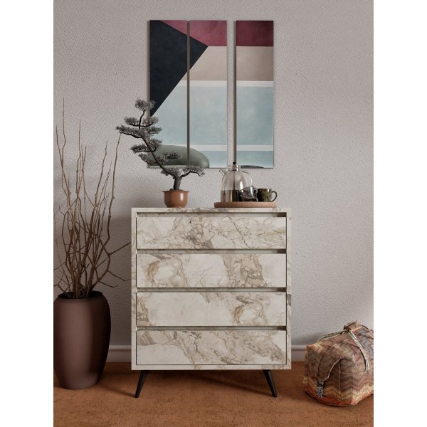 Suvera kommode - Hvit marmor Suvera kommode - Hvit marmor