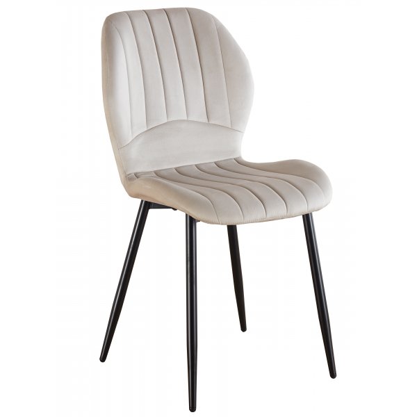 Santos spisestuestol - Beige fløyel Santos spisestuestol - Beige fløyel