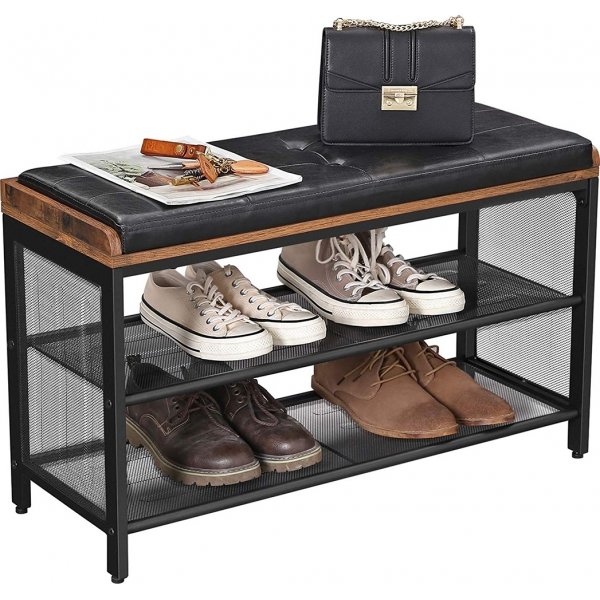 Nick skohylle med sete - Brun/svart Nick skohylle med sete - Brun/svart