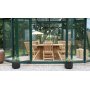Salt spisegruppe for uteplassen ovalt spisebord 200 cm med 6 stk. spisestoler - Teak
