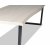 Bretagne spisebord 240 cm - Whitewash/svart
