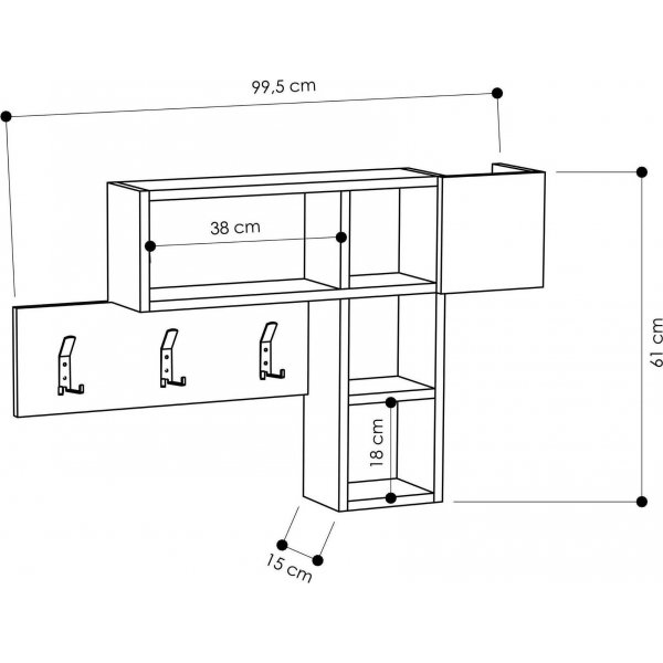 Game kleshenger - Sonoma eik/antrasitt
