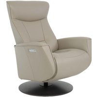 Hjellegjerde Oscar hvilestol (Elektrisk funksjon) - Beige (Skinn) / Svart Hjellegjerde Oscar hvilestol (Elektrisk funksjon) - Beige (Skinn) / Svart