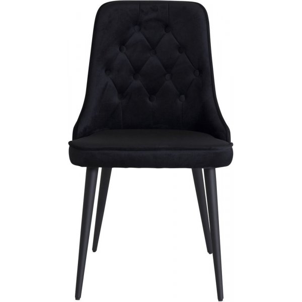 Spisestol Zeus - Svart Fløyel Spisestol Zeus - Svart Fløyel