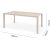 Urbanite spisegruppe med spisebord 160 cm og 4 stablebare spisestoler - Beige