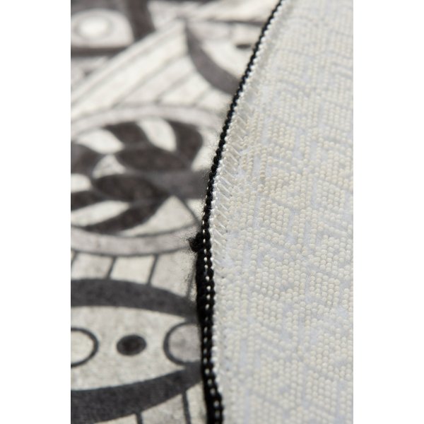 Mandal baderomsmatte - Svart/hvitt