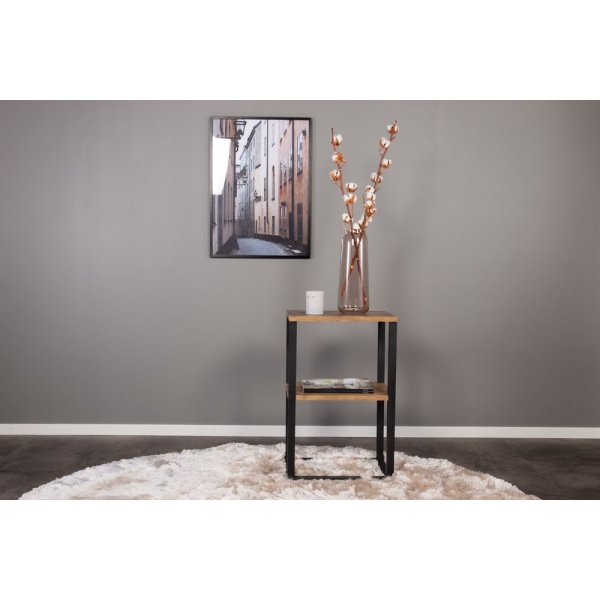 Arvaby nattbord - Svart/teak Arvaby nattbord - Svart/teak