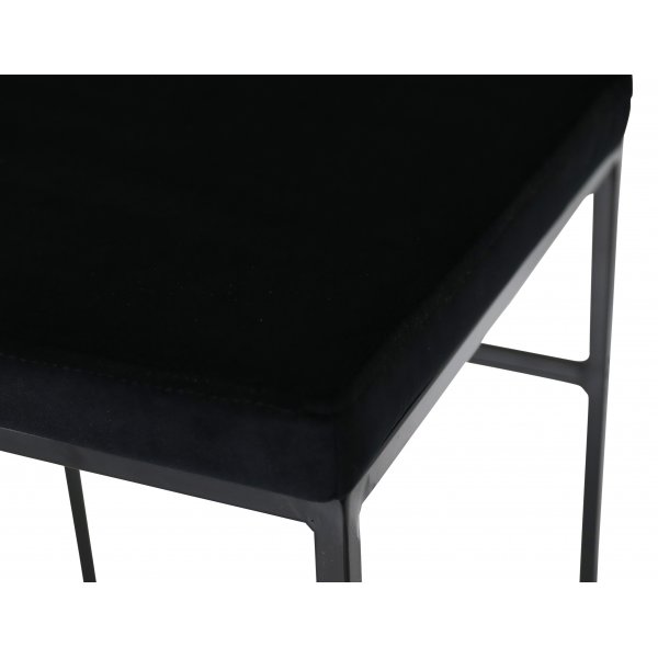 Aston barstol - Svart fløyel / svart Aston barstol - Svart fløyel / svart