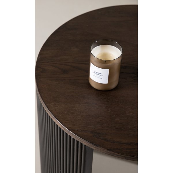 Bristol sofabord Ø60 cm - Semsket skinn Bristol sofabord Ø60 cm - Semsket skinn