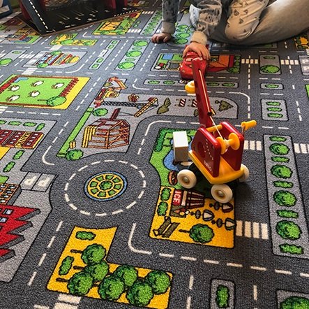 Barneteppe Trafikkteppe - Tuftet