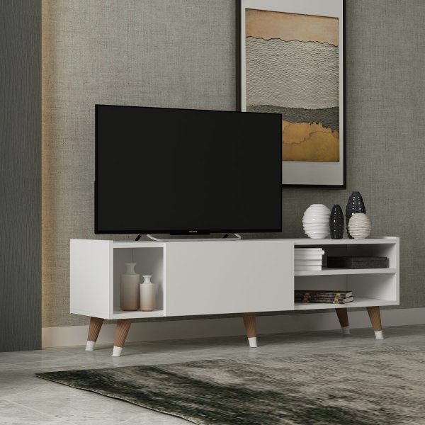 Crassia mediabenk - Hvit Crassia mediabenk - Hvit