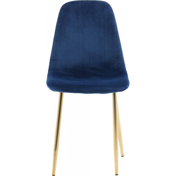 Bridge spisestol - Blå/messing Bridge spisestol - Blå/messing