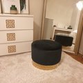 Kundebilde Sittepuff Isabelle 50Ø cm - Grønn/Messing