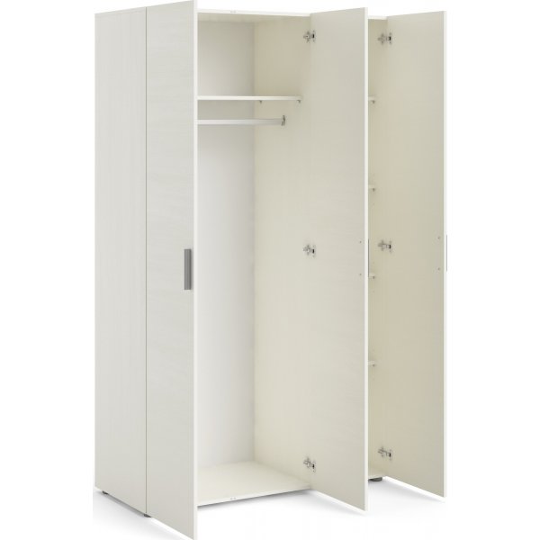 Pepe garderobe med 3 dører - Kremhvit Pepe garderobe med 3 dører - Kremhvit
