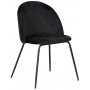 Plaza velvet stol - Svart