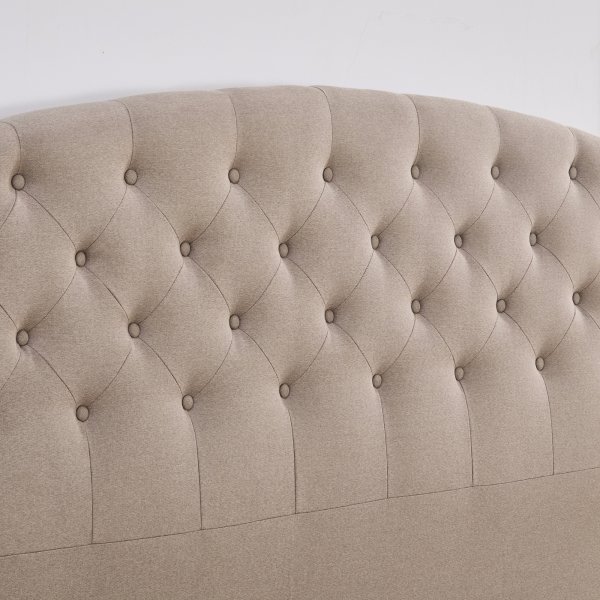 Capetown Buet sengegavl 180 x 125 cm - Beige