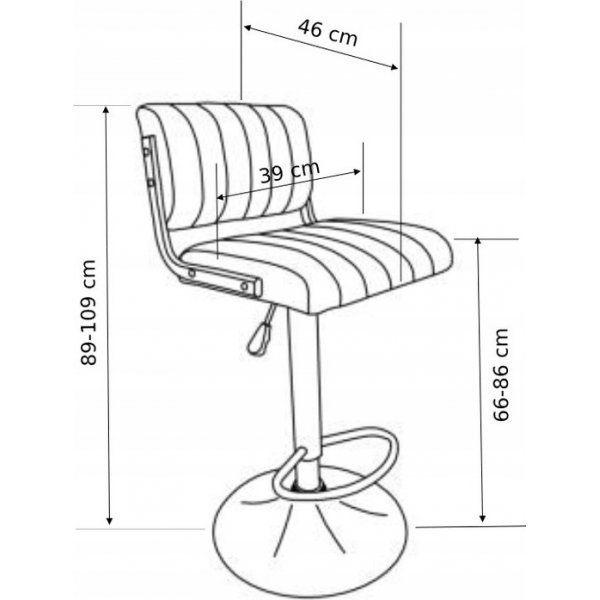 Hester barstol - Brun/svart Hester barstol - Brun/svart