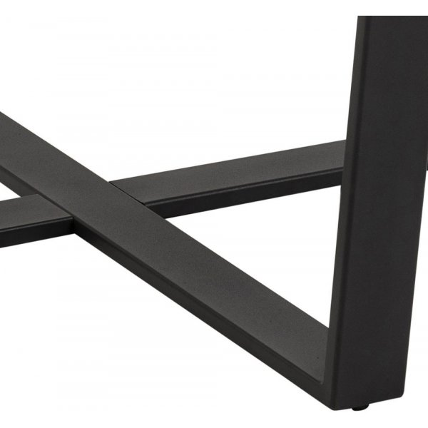 Amble rundt spisebord 110 cm - Svart/Marmor