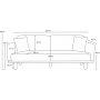 Reims 3-seters sofa - Krem