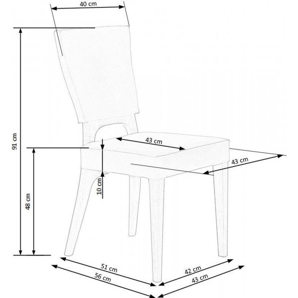 Clemens spisestol - Grå Clemens spisestol - Grå