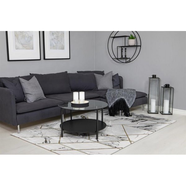 Maskinvevd teppe Diamond Marble - Gull Maskinvevd teppe Diamond Marble - Gull