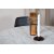 Kvarnbacken spisebord, 106 cm - Lys marmor/svart