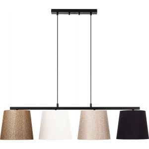 Valle taklampe 10815 - Sort/gull/hvit/beige